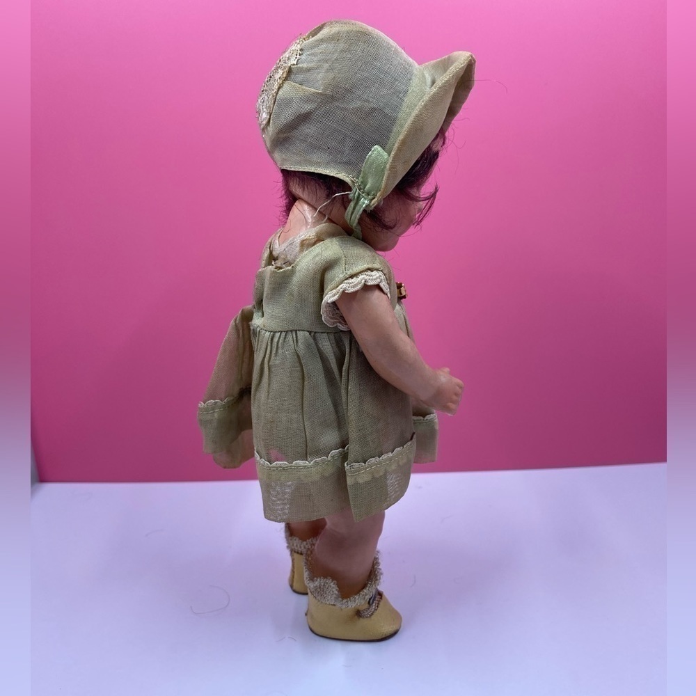 VINTAGE~1936 COMPOSITION MADAME ALEXANDER~’YVONNE’ DIONNE QUINTUPLET DOLL~BR - Picture 4 of 8